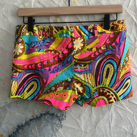 Milly of New York Bright Pattern Shorts sz 4 - Picture 4 of 8